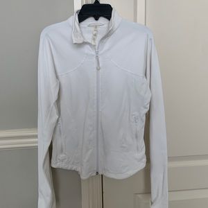 Lululemon white define jacket, zip up